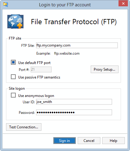 ftp protocol example
