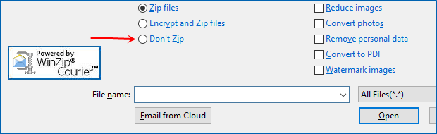 How to turn automatic zipping off - WinZip - Knowledgebase