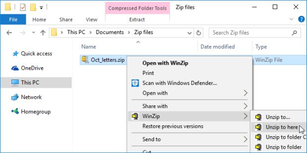 Restore Compressed Folders In Vista