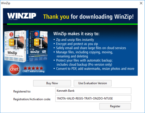 register my winzip download