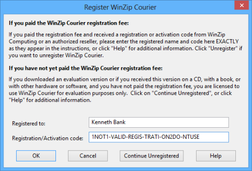 winzip register code free download