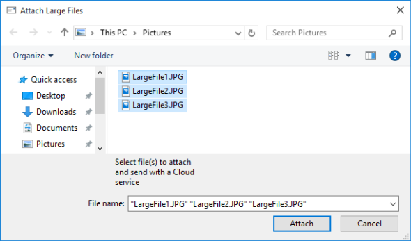 Select files