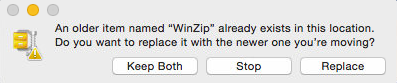 Click Replace in the dialog