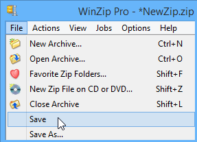 Click File and choose Save