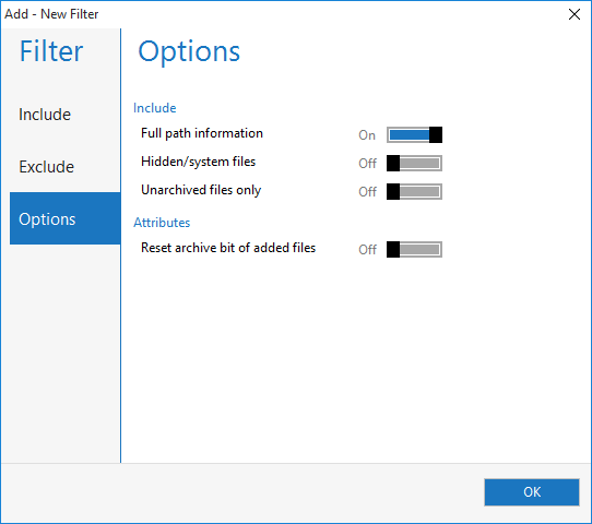 Choose a filter you created earlier