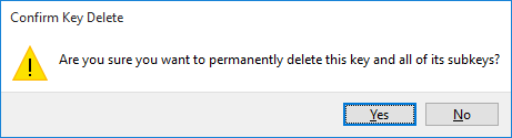 Confirm Delete dialog