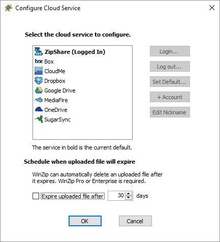 Configure Cloud Options
