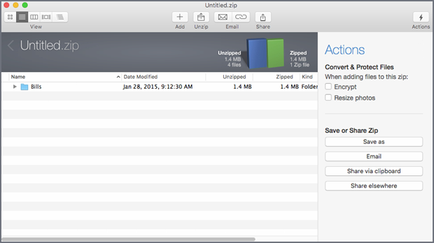 Your updated Zip file opens